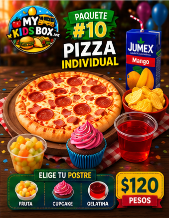 Paquete 10: Pizza individual
