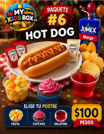 Paquete 6: Hot dog
