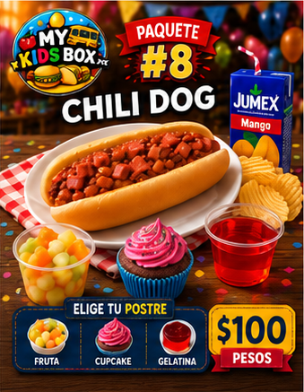 Paquete 8: Chili dog